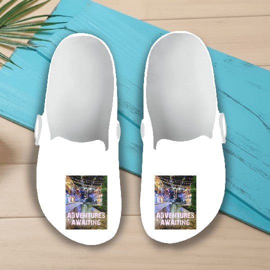 ADVENTURES AWAITING Slip On Clogs