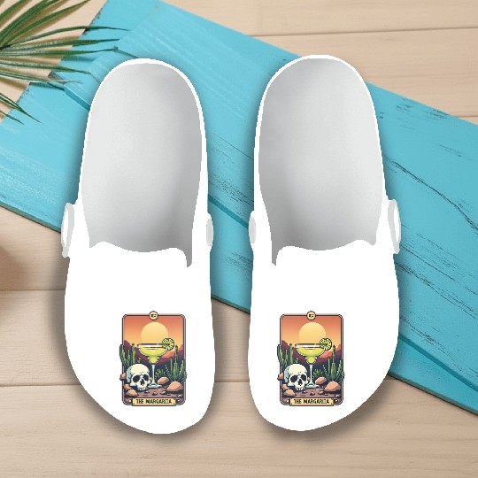 Mexican Cinco De Mayo The Margarita Tarot Card Slip On Clogs