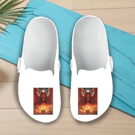 The Devil & The Angel: Slip On Clogs