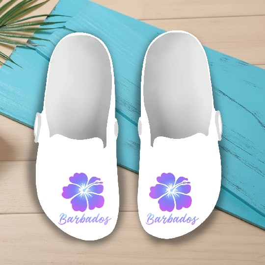 Barbados Hibiscus Slip On Clogs