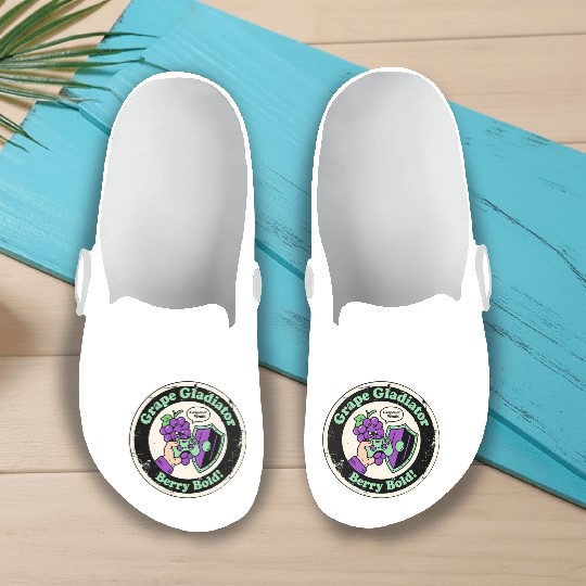 Grape Gladiator Berry Bold Gamer Slip On Clogs