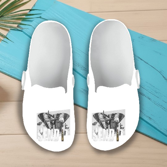 Send lawyers guns and money Slip On Clogs