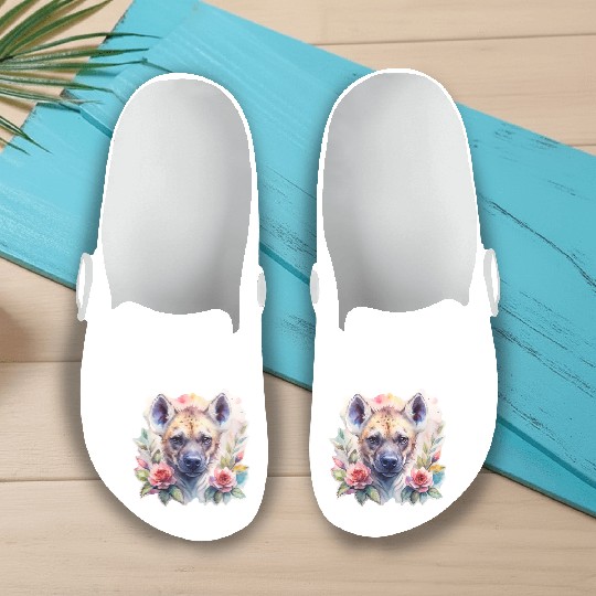 Sage the Blooming Hyena Slip On Clogs