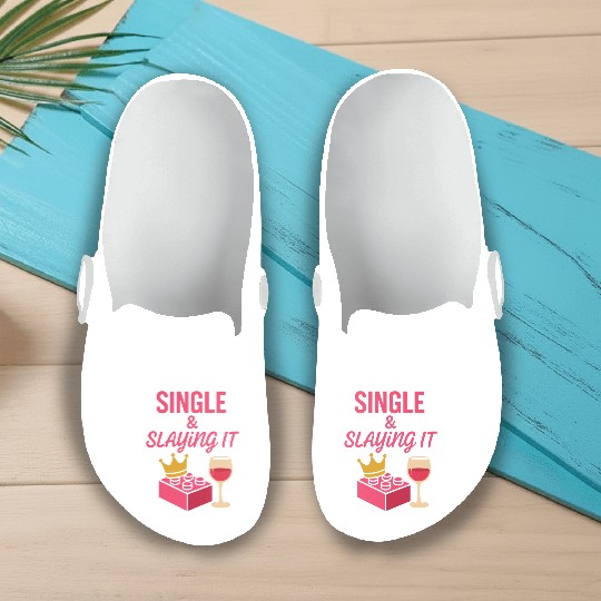 Single Mom Life Chaos Coordinator Wine Coffee Slip On Clogs