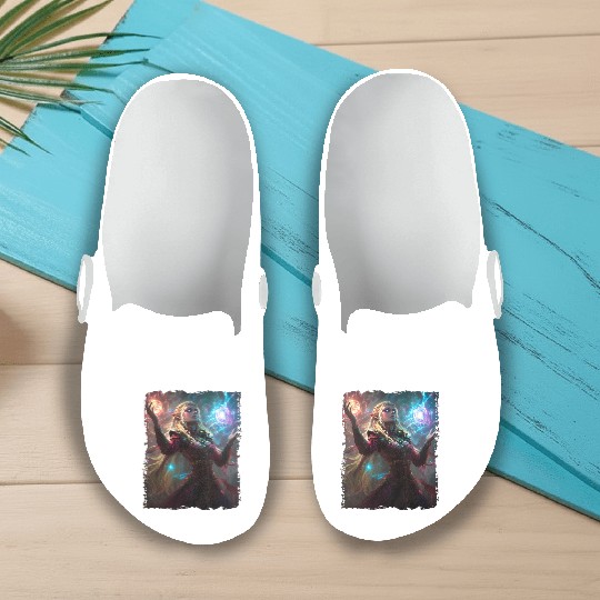 Magical Elf Sorceress under Starlight Slip On Clogs