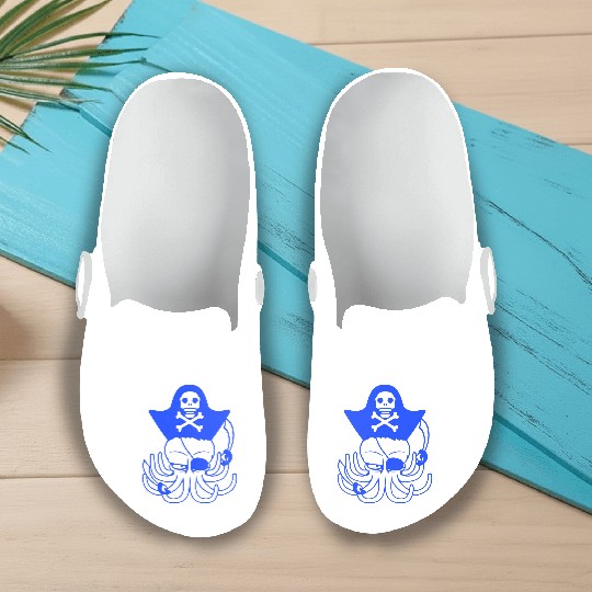 Octopus pirate crew captain sailor buccaneer sail Slip On Clogs