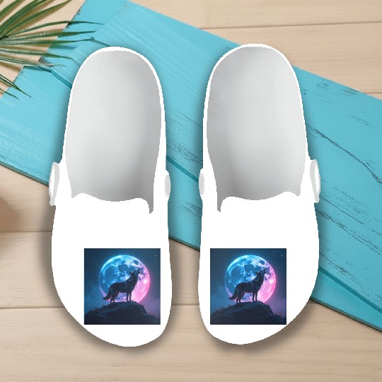 Howl of the Neon Moon Slip On Clogs