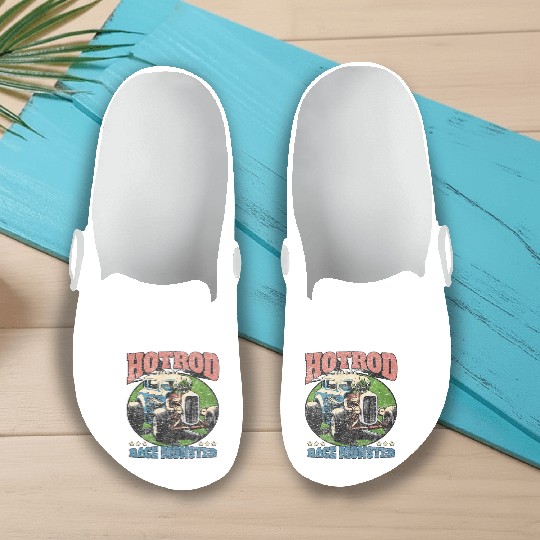 Hot Rod Monster Retro Race Slip On Clogs