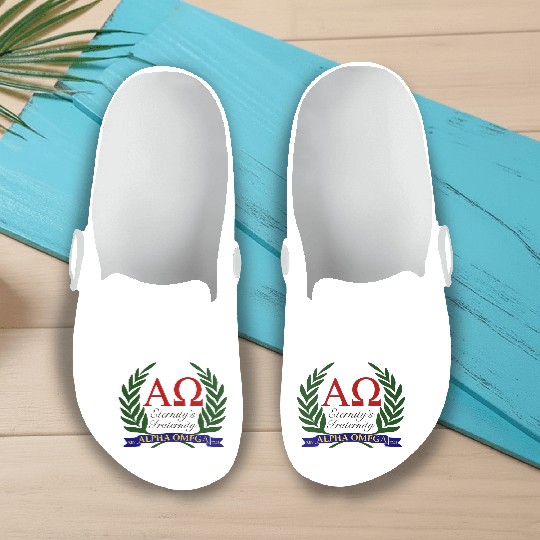 Alpha Omega, Eternity's Fraternity Slip On Clogs