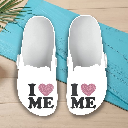 Love Yourself! I Love Me Slip On Clogs