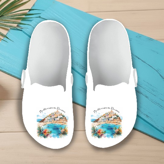 Mediterranean Dreams Slip On Clogs