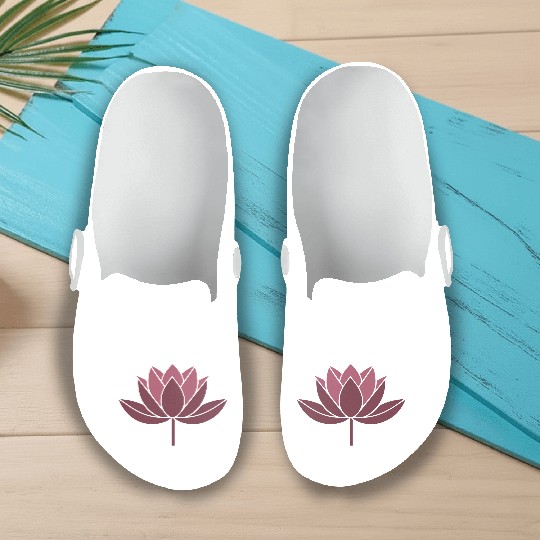 minimalist Lotus Slip On Clogs