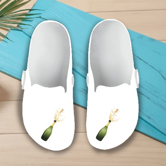 A champagne bottle – for New Year's Eve & parties Slip On Clogs