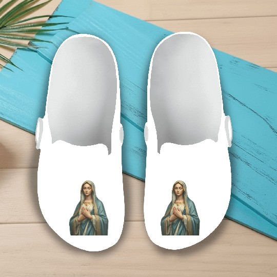 Madonna and Child Divine Embrace Slip On Clogs