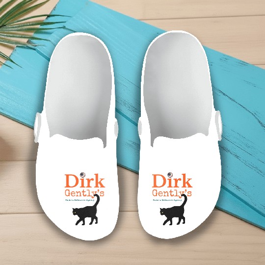 Dirk Gently Holistic Mayhem Fan Slip On Clogs