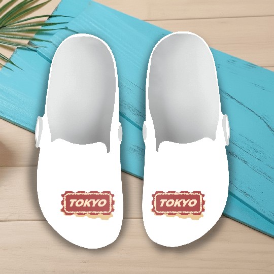 Tokyo Travel Ticket Slip On Clogs
