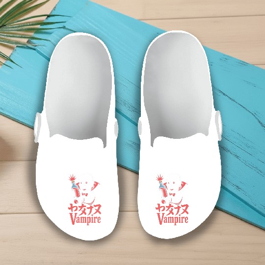 Vampire Cartoon Character with Potion Slip On Clogs
