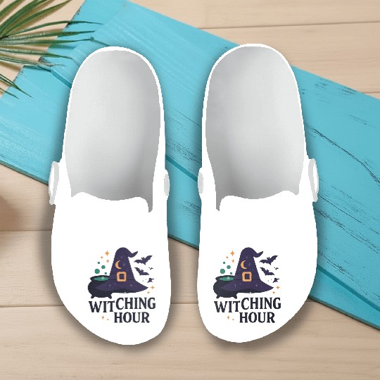 Witching Hour Night Scene Design Slip On Clogs