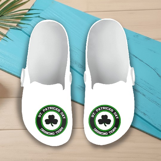 Sta Patrick's Day Drinking Team Slip On Clogs