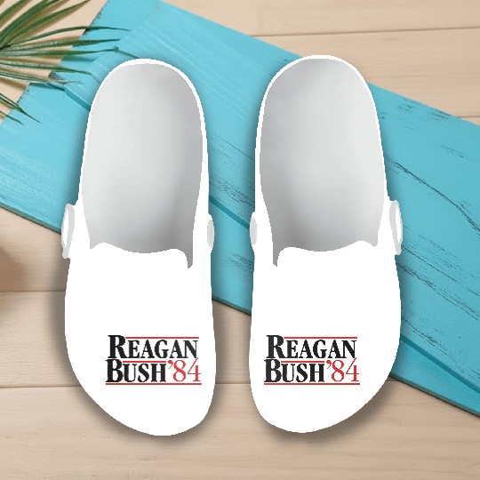 Reagan Bush '84 Slip On Clogs