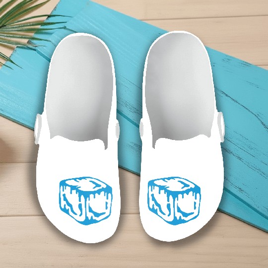 Ice Cube Design Slip On Clogs