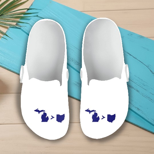Funny Michigan Greater Than Ohio Slip On Clogs