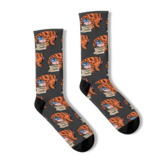 Disney Halloween Socks, Eeyore Halloween Socks, Disney Trick or Treat Socks