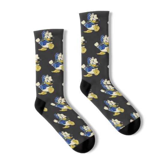 Disney Ducktales Donald Duck Socks, Donald Vintage Retro 90s Style Socks