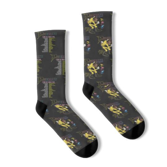 Goofy Movie Powerline Stand Out Tour '95 Double Sided Socks, Disneyland Goofy Powerline Socks