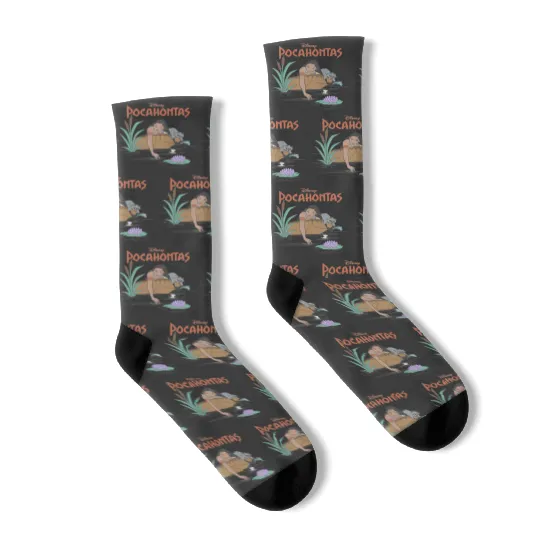 Princess Pocahontas Socks, Retro Disney Pocahontas Socks