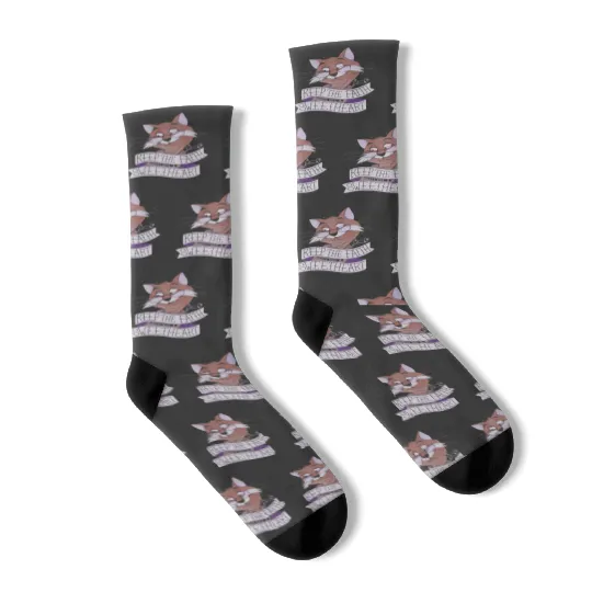 Disney The Rescuers Down Under Rufus the Cat Quote Retro Socks