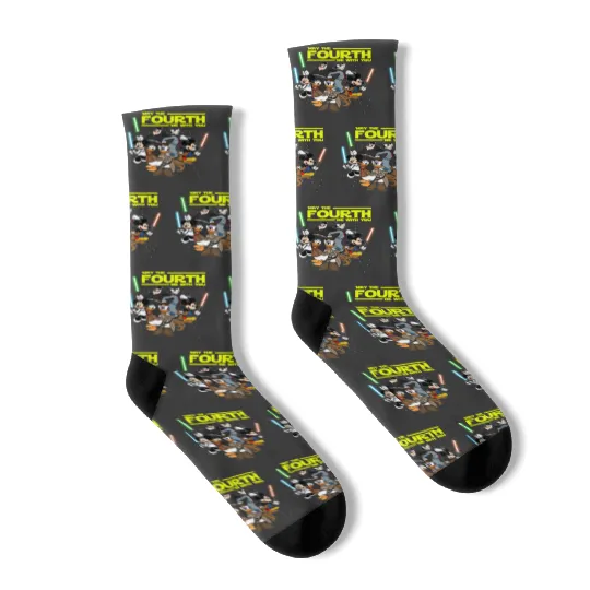 Disney Star wars May the fourth be with you Socks, Galaxy's Edge Socks