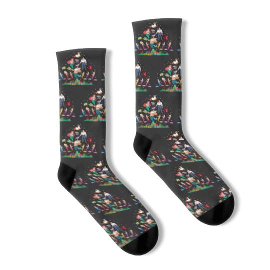 Disney The Little Mermaid Christmas Tree and Lights Socks