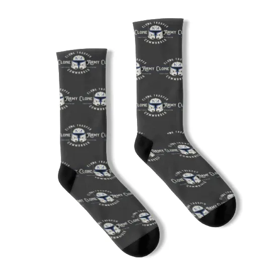 Star Wars Rex Clone Wars Clone Army Commander Emblem Socks, Vintage Disney Star Wars Socks, Clone Trooper Star Wars Socks