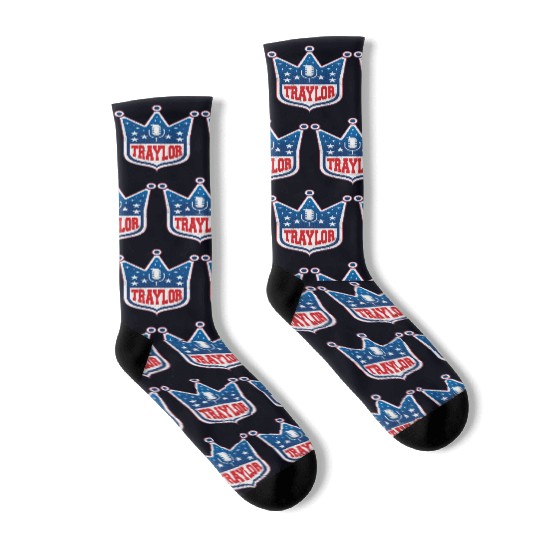 Traylor - taylorr Swift + Travis Kelce Socks