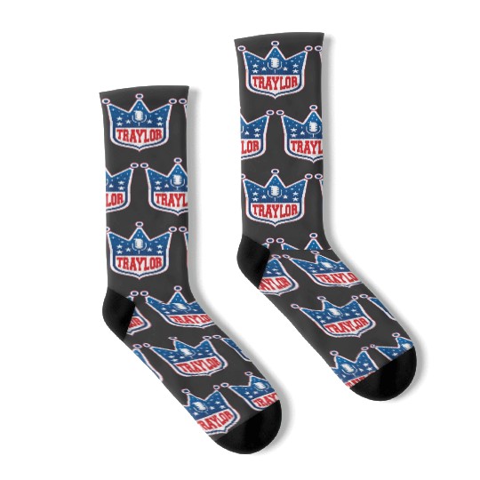 Traylor - taylorr Swift + Travis Kelce Socks