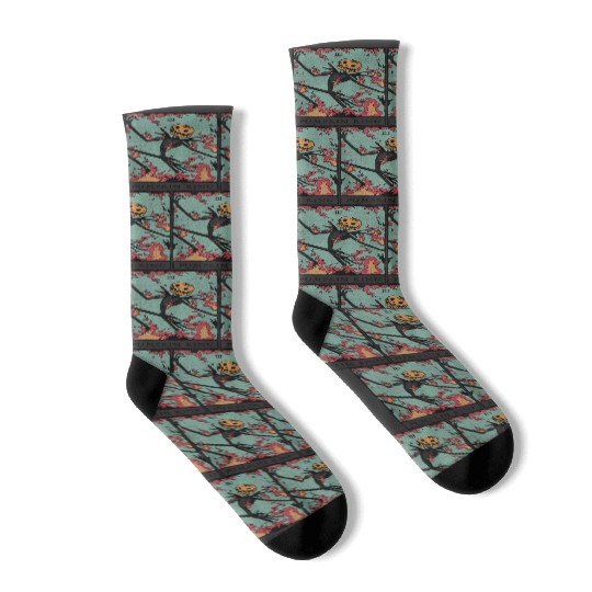 disneys The Nightmare Before Christmas Pumpkin King Tarot Socks
