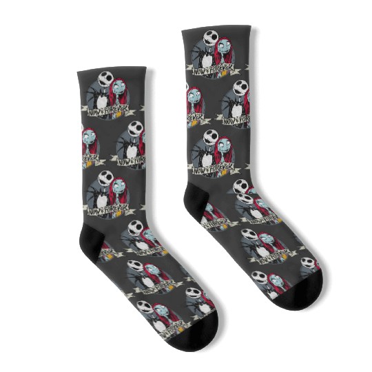 disneys Nightmare Jack Sally Now And Forever Socks