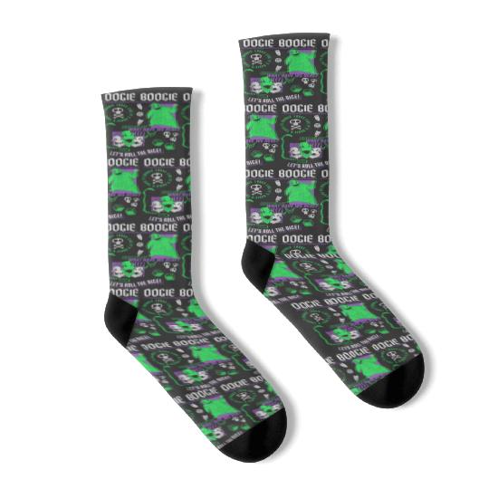 disneys The Nightmare Before Christmas Oogie Boogie Poster Socks