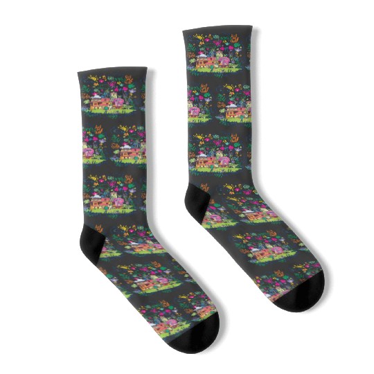 Disney Encanto Magic Awaits you Casa Madrigal Socks