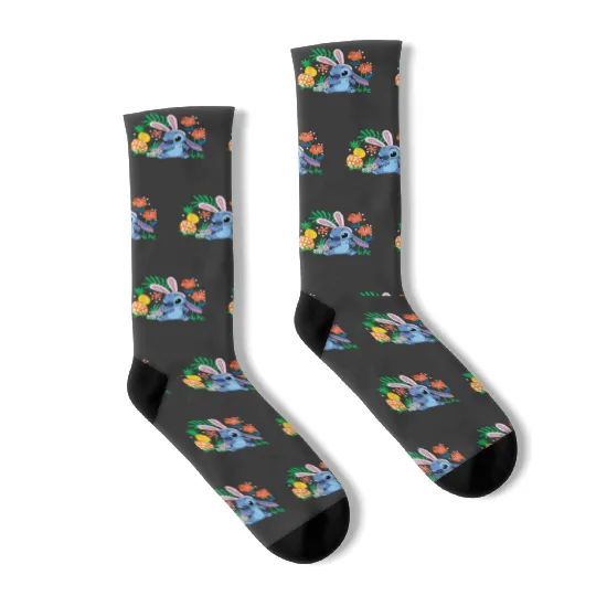 Disney Lilo Amp Stitch With Easter Bunny3 Socks