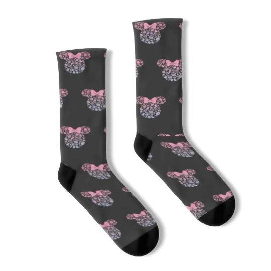 Disney Minnie Mouse Pink Gradient Easter Egg8 Socks