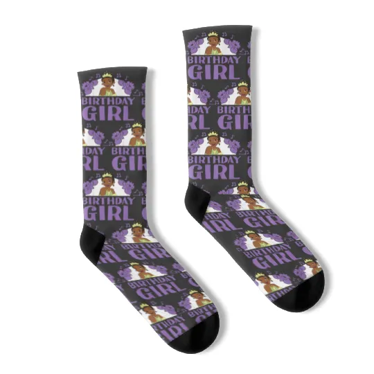 Kids Disney Princess - Tiana Birthday Girl Gifts Trends Socks