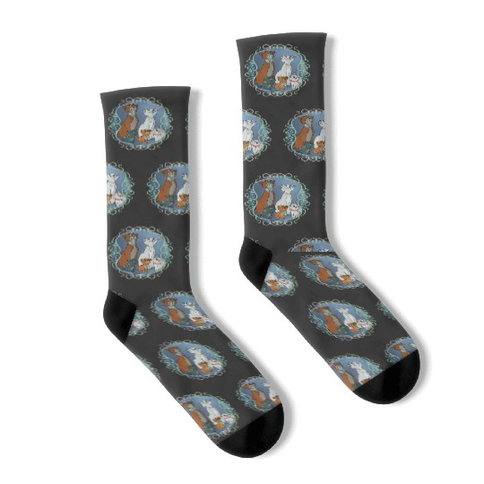 Disney Aristocats Scroll Socks