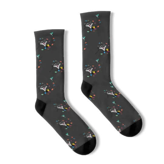 Disney Pocahontas Meeko And Flit Portrait Socks