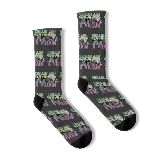 Disney Descendants Chillin Like A Villain Socks