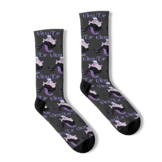 disneys The Little Mermaid Ursula Vintage Villain Portrait Socks
