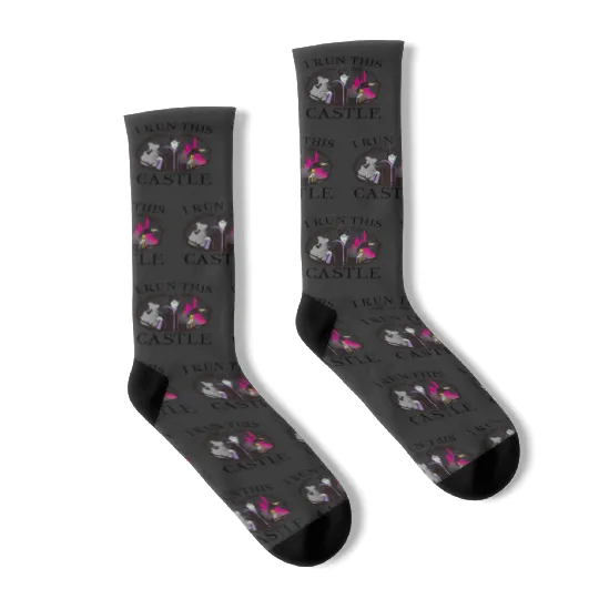 Disney Sleeping Beauty Maleficent Runs This Castle Socks
