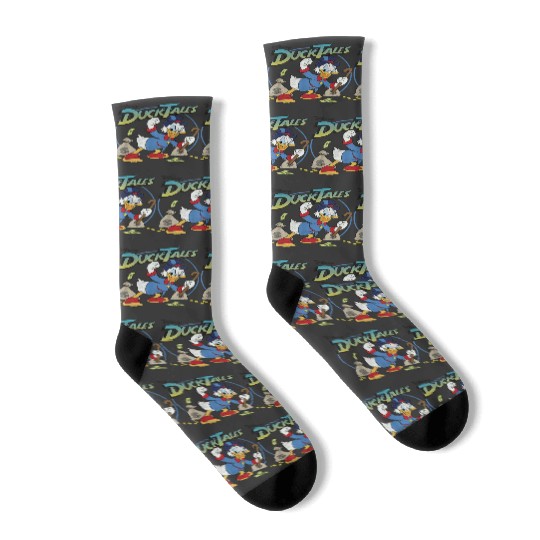 Disney DuckTales Scrooge McDuck With Money Bags Socks