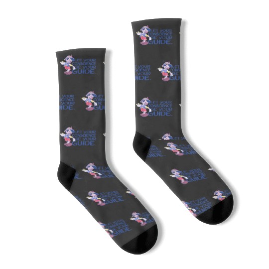 Disney Pinocchio Let Your Conscience Be Your Gui Socks